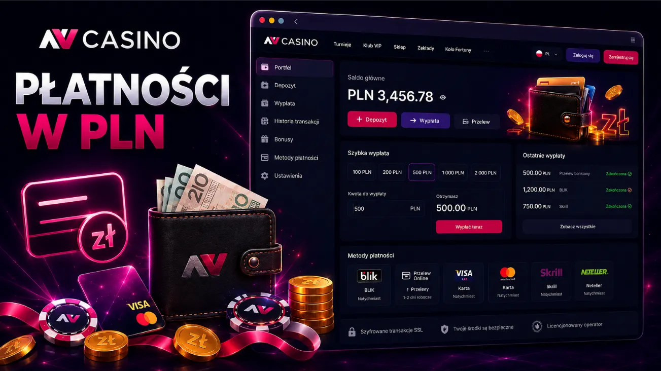 NV Casino wypłaty i płatności w PLN